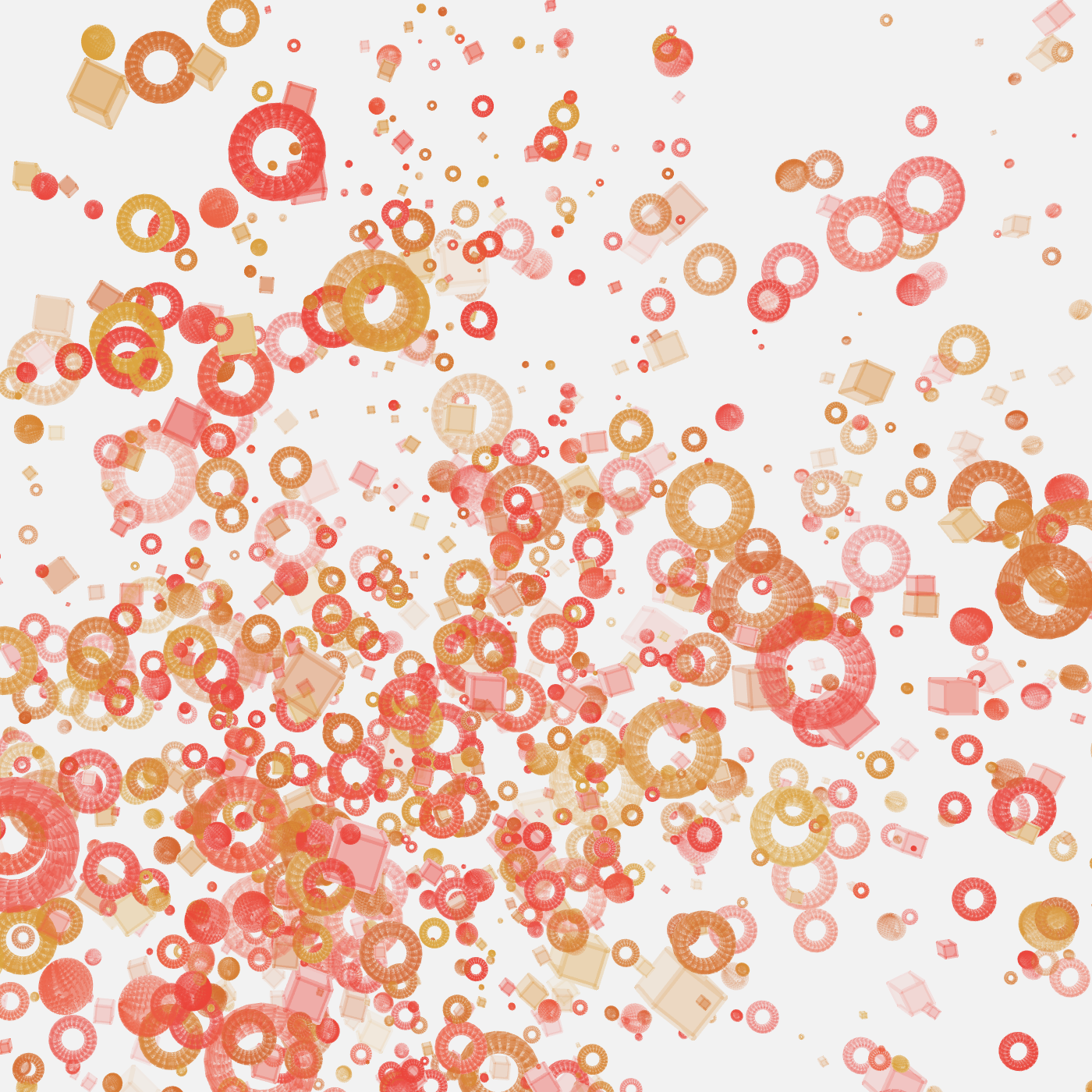 Particle system drawing app screenshot